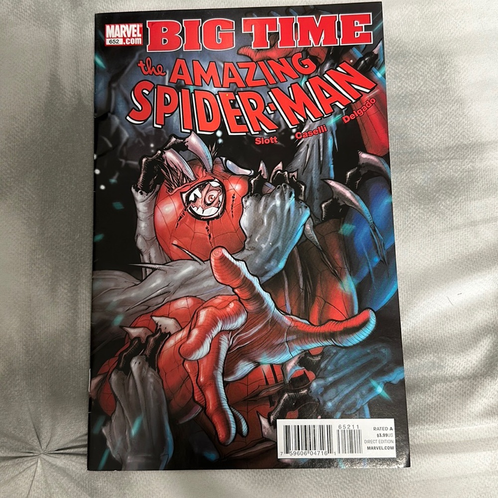Marvel 652.com Big Time. The Amazing Spider Man. Slott, Caselli, Delgado.
